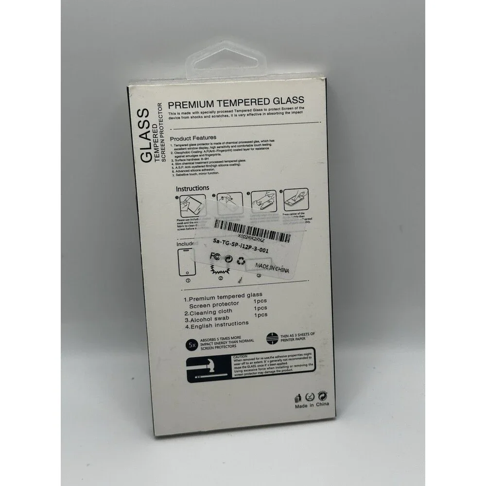 Glass Pro+ 3-Pack Tempered Glass Screen Protector for iPhone 12/12 Pro (6.1